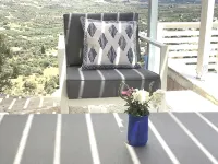 Luxury apartment in Crete with private pool, sea and mountain views.