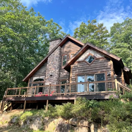 Family Lodge with Hot Tub, AC, Minutes to Lake Placid and Hiking, Pet Friendly