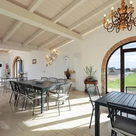 A fantastic pool in a Tuscan farmhouse with breathtaking views of the Maremma