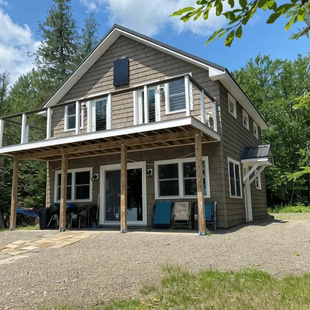 Private Modern Off-Grid Lake House and Guest Cabin