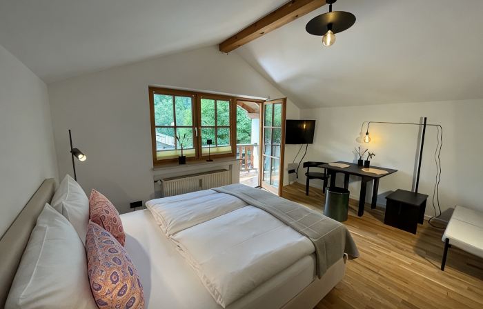 Design studio with a view of the Zugspitze