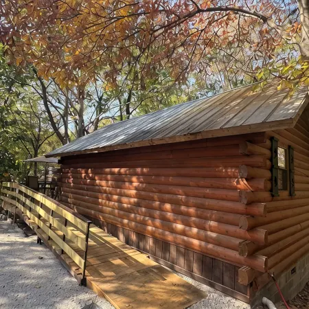 4 Moose Lodge ROMANTIC Log Cabin in the woods. Hot Tub & Wood Burning Fire Place