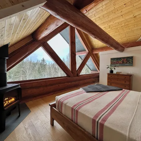 Mountainside Log Cabin on Caribou Lake