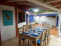 Sainte-Anne, typical villa for 4-6 people Sea view, directly on the beach. - 3 ดาว