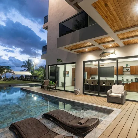 Brand New Luxury Spacious 12 Bedroom Ocean Front Luxury Villa South Jaco.