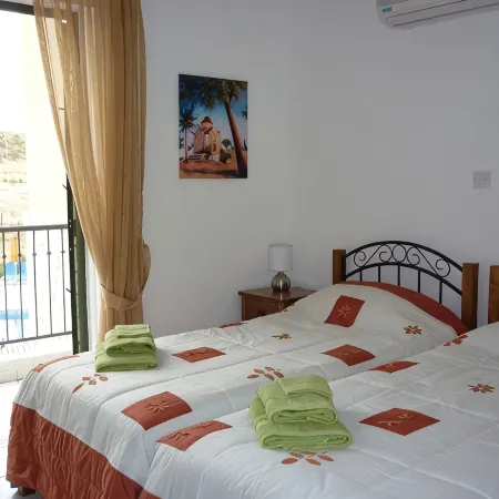 Polis villa rental with shared pool, Wi-Fi, balcony, terrace and air con