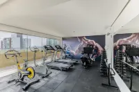 Fully Equipped Apartments in Building with Pool 400m from the Beach - Pzo - Fitnessstudio
