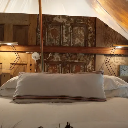 Bainbridge Island Dome Tent on a Farm with a Pool
