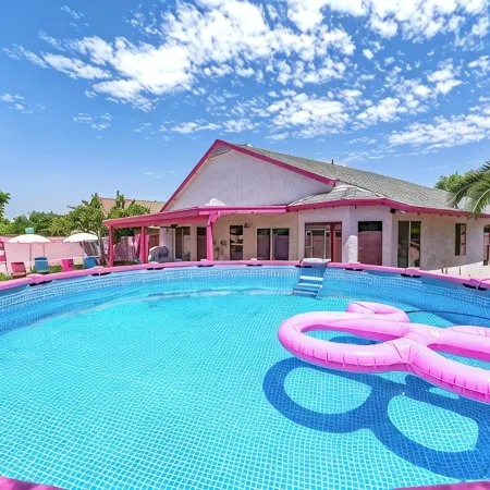Iconic Barbie Dream House W/ Pool, Mini Golf & Fun Отели рядом с достопримечательностью «Стадион «Стейт Фарм»»