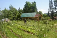 Glamp Richard on Adirondack Flower Farm