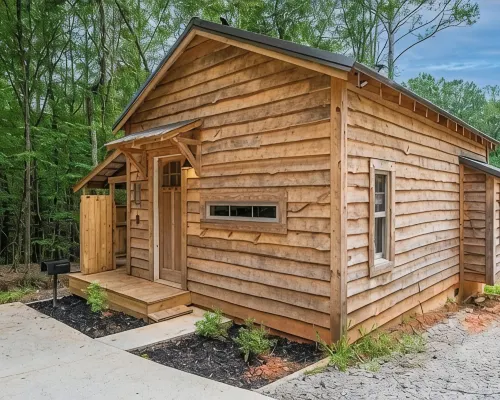 Romantic Cabin Hideaway — Outdoor Rain Shower, Soaking Tub & Fire Pit Hotels in Baldwin County