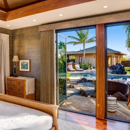 Luxury Hawaiian Retreat with Beach Club, Pool, Spa, Gazebo, Golf Cart & E-Bikes