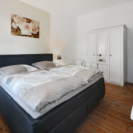 Ferienwohnung Jakob, mit Garten, Terrasse und Strandkorb