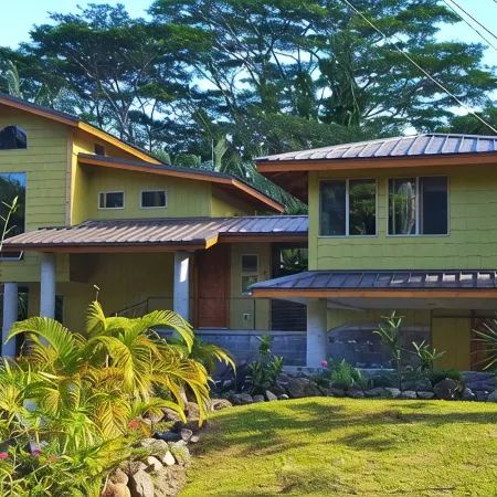 Escape to your private oasis perched on a cliff with a jungle view