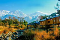 Prakriti Aalay - Riverside Mountain View Boutique Eco Resort - parking
