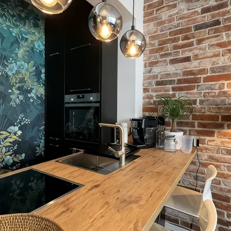 Design apartment store window very centrally located