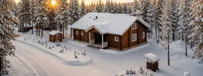 Charming Lapland Villa with Mountain Views and Private Sauna Hoteles en 