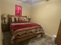 Cowboy Cabin is a quiet place to camp in the woods with the amenities of home.