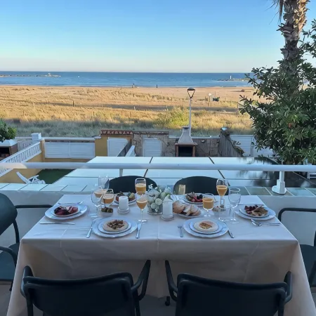 Beachfront Home · 5 Steps to the Sand · Large Private Terrace with Pergola · AC