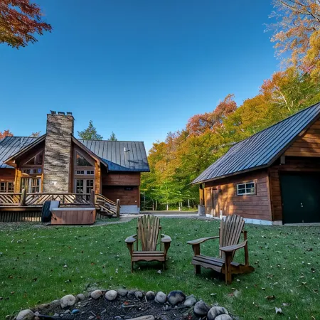 New Large Adirondack Lodge with Pond Waterfront and A/C