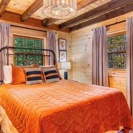 Romantic Modern Cabin w/Mountain Views, Hot Tub, Pet-Friendly & EV Charger