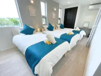 [Churaumi/Kouri] 1min Beach/Hotel-Quality Villa/Max 10ppl/2 Parking/White Cube Yagaji Okinawa  otelleri