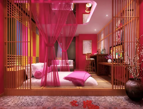 Yunwu Theme Apartment (Xinxiang Huazhong Branch) - balcon