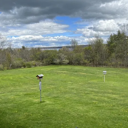 Seneca Lake View Retreat sits secluded on a 2 acre lot.