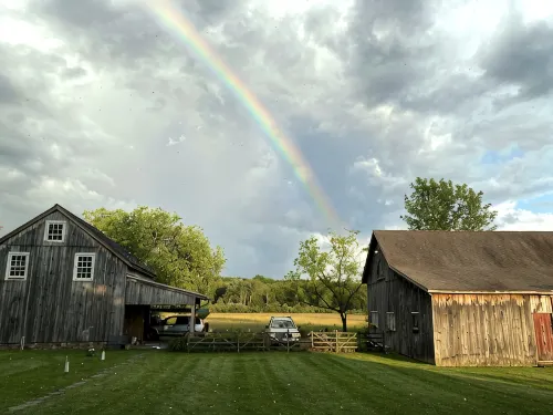 Historic Stone Farmhouse w/ Pool and Wood-Fired Hot Tub on 13-acre Property