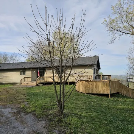 Breathtaking views of Bald Knob Cross, just 2 minutes from Walkers Bluff Casino!