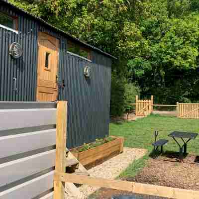 Shepherds Hut with Scandinavian Hot Tub and hydromassager Hotel Exterior
