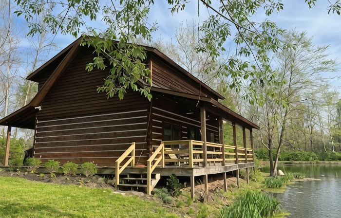 Unique Log Cabin Retreat on 138 Acres, swim, fish, boat, paddleboard, kayak!