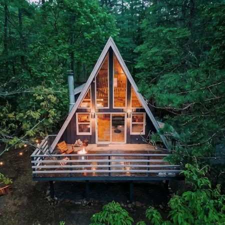 A-frame w/ sauna near Whiteface & Lake Placid, NY