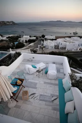 Mykonos Moussa - vue sur la montagne