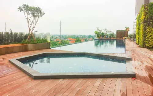 Best Price Studio Apartment Springwood Residence by Travelio - balcon