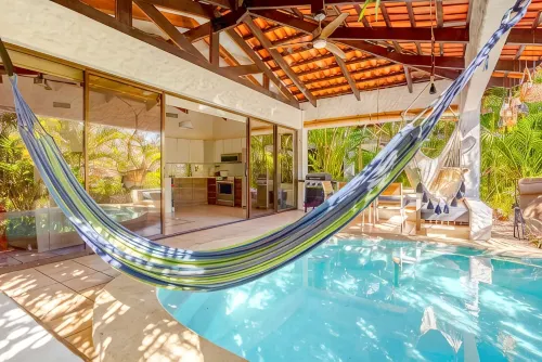 Casa de Palmas -Modern Villa in 4 Star Beach Resort Short Walk to Playa Hermosa!