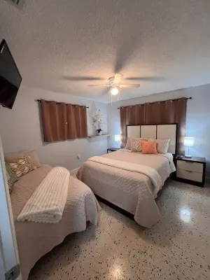 Center of Miami, Airport, Cruise Port, Brickell, Beaches, Kaseya Center, Casino - Bungalows