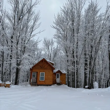 Charming 2-bedroom cabin with WiFi in North Bangor, NY.