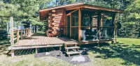 銅松鼠佔地10英畝僻靜全原木木屋 - 小木屋