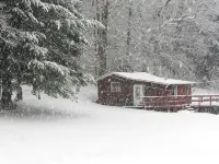 Ohio Cabin near Amish Country Pro Football HOF Hiking trails Near lake Fire Pit. - WiFi