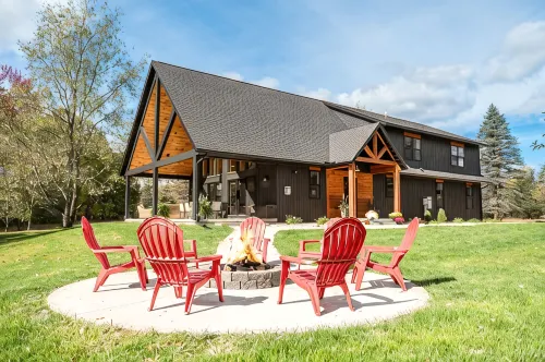 Crystal Mountain Retreat: Private Betsie Riverfront & Recreational Trail Access - 4-Star