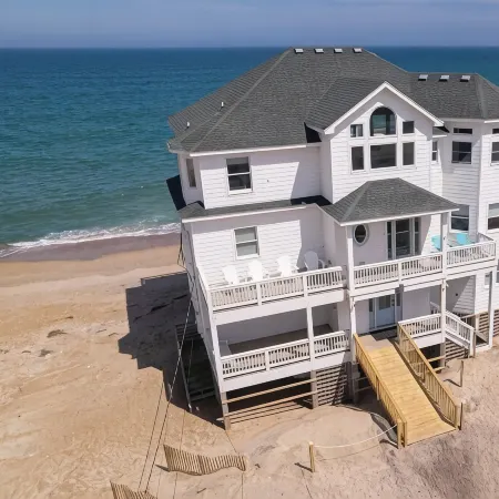 8BR Oceanfront in OBX w HotTub, Elevator & Theater Room!