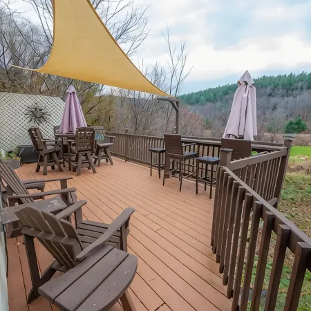 Village Home with 15 acre backyard on the river