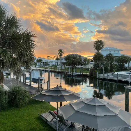 Perdido Key Waterfront Home with dock on canal and Gulf right across the street