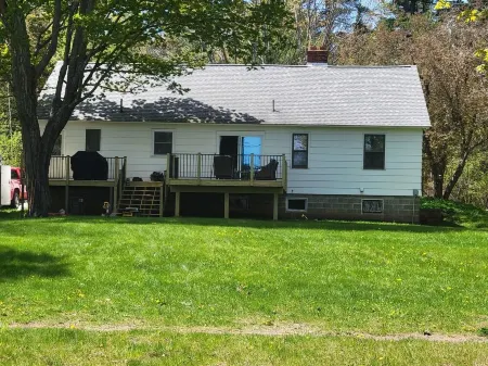 Lakehome near Houghton with Outdoor Sauna!