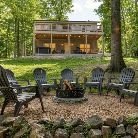 4 Bedroom Lakehouse w/ Hot Tub, Firepit, & Game Room