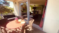 House directly on the beach, behind the dune, sea view