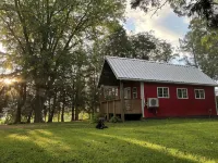 Peace & Simplicity in a Little Red Cabin on the Farm