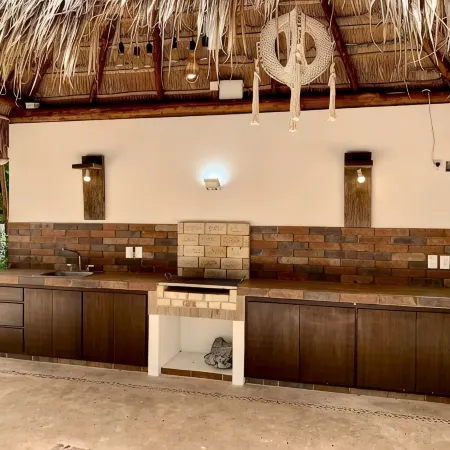 Lovely ground floor condo with pool and roof in Punta Sur