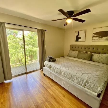 Modern Townhome w/ Balcony • Walk to FUSE Stadium